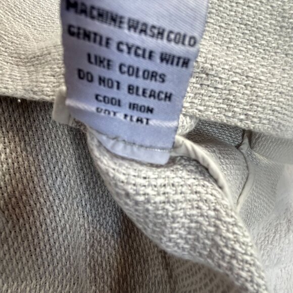 Habitat Womens Linen Button Front Tunic Jacket Medium Gray Pockets Lightweight - Picture 5 of 10